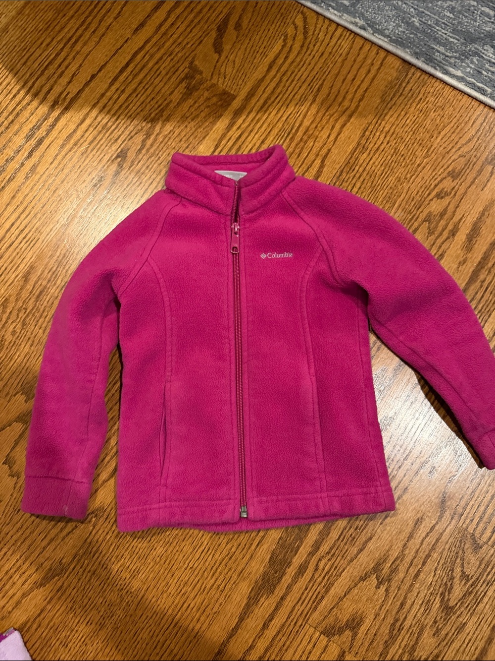 Columbia Girls' Magenta Fleece Jacket - Full Zip